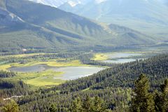 04 Vermillion Lakes Close Up From Viewpoint on Mount Norquay Road In Summer